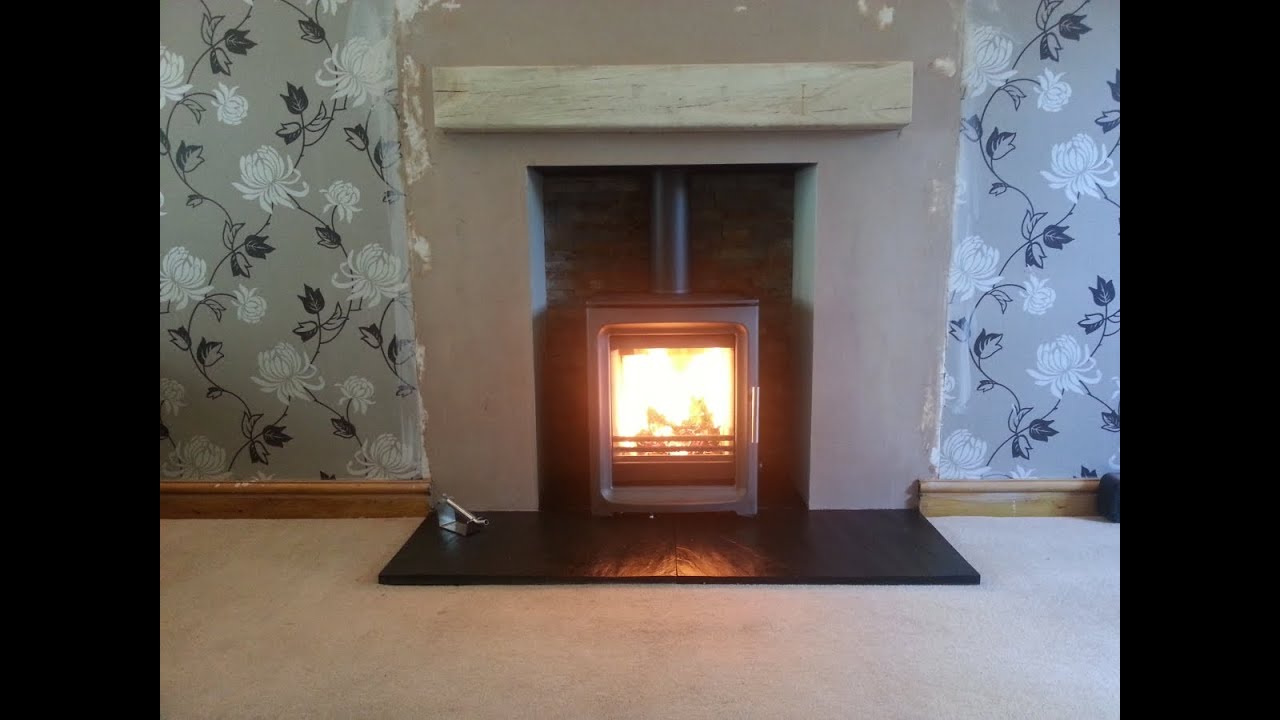 Purevision High Definition 5kw multi - fuel stove installation