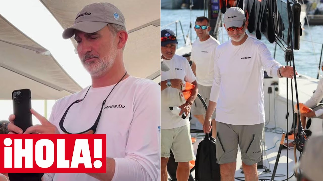 El rey Felipe disfruta de las regatas en Palma y del concierto de su buen amigo Jaime Anglada