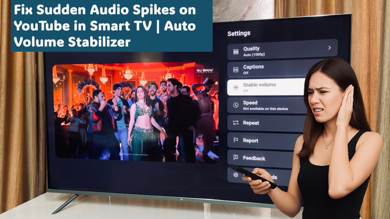 Fix Sudden Audio High or Low Volume on YouTube in Smart TV | Auto Volume Stabilizer
