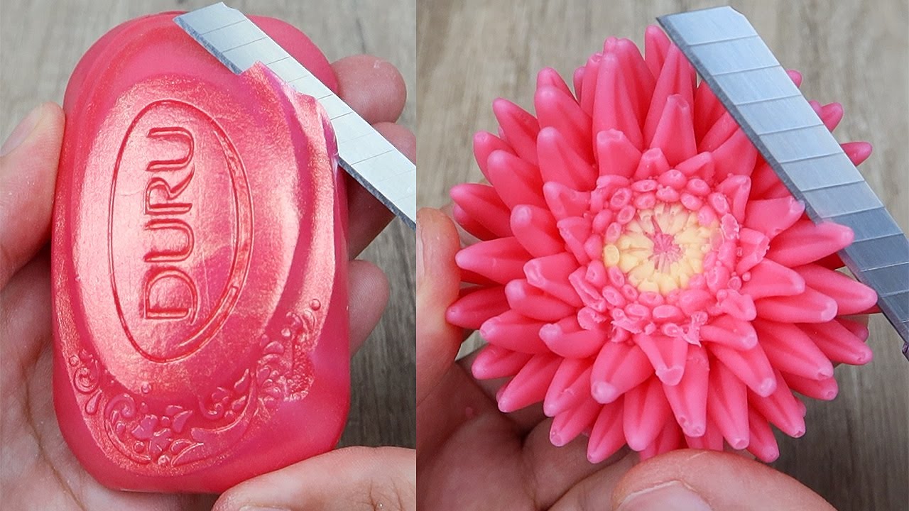 Relaxing Soap Cutting ASMR. Satisfying Soap and lipstick cutting. Corte de jabón - 794