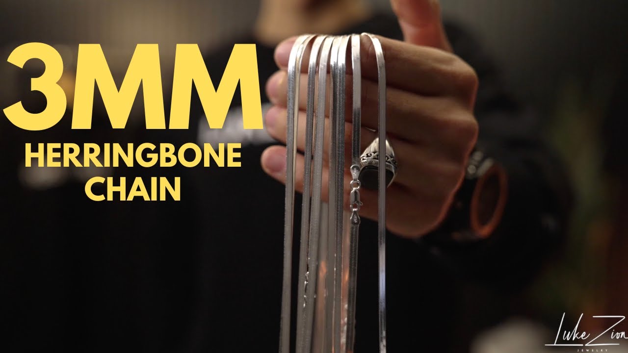 Shiny 3mm Herringbone Jewelry Chain