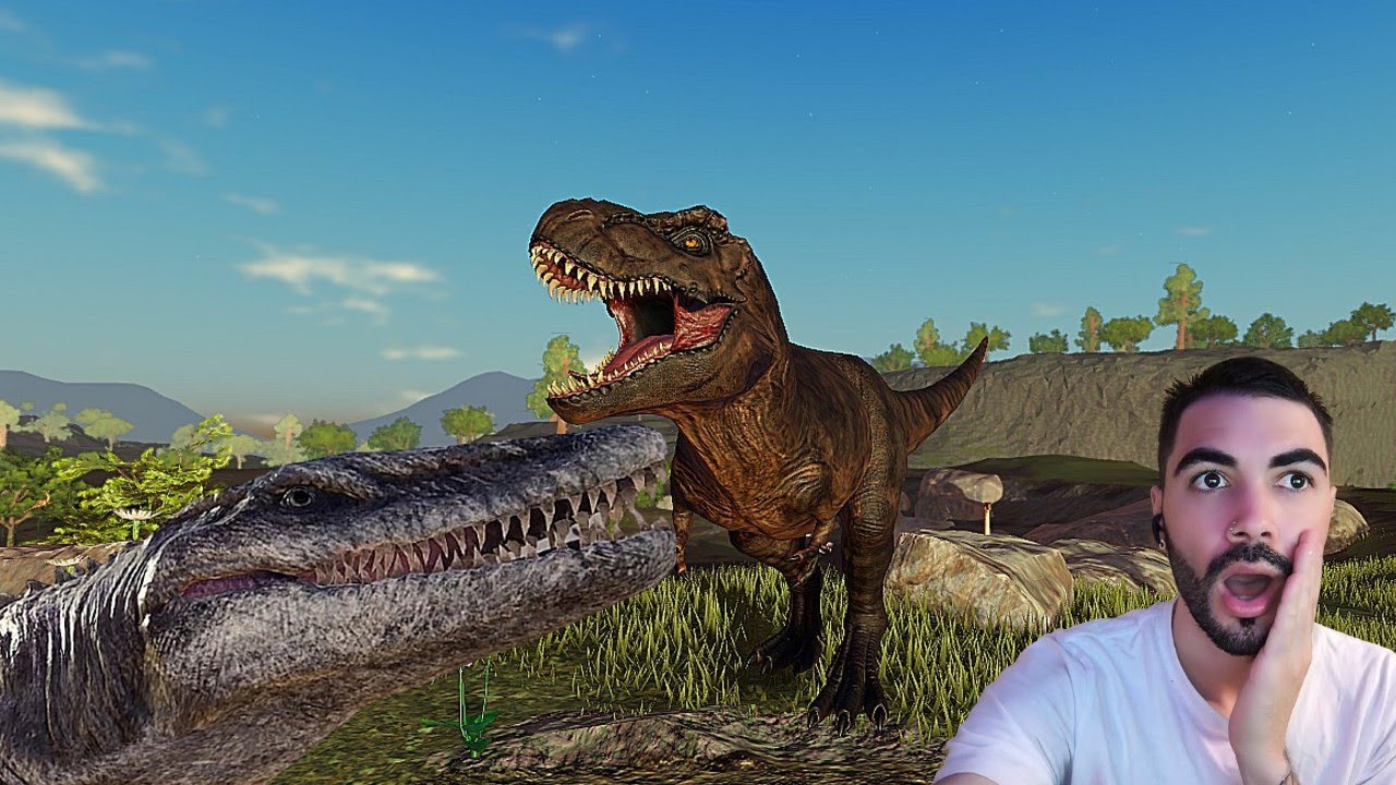 Nem o MOSASAURUS! foi Páreo para nossa TIRANOSSAURO REX! Dinosaur Life Roblox