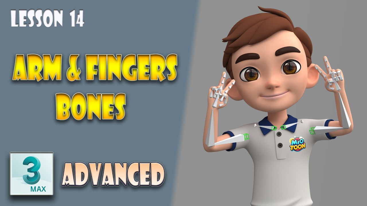 3ds Max Rigging: Creating the Arm Bones (Lesson 14)