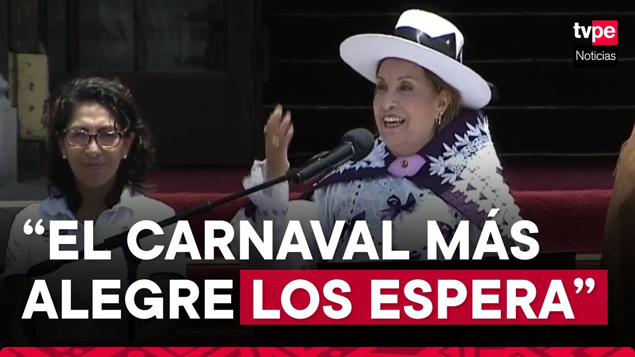 Presidenta Boluarte participó en el lanzamiento del Carnaval Abanquino