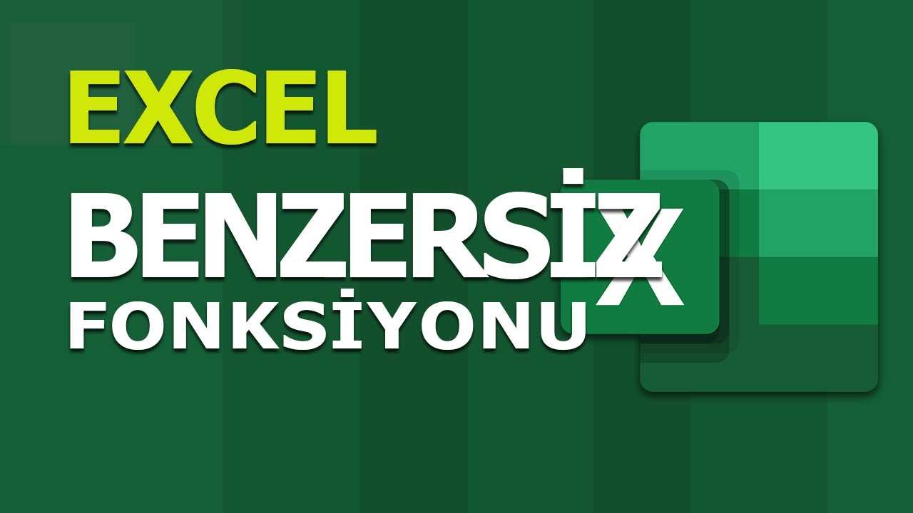 BENZERSİZ (UNIQUE) Fonksiyonu | Excel Dersleri