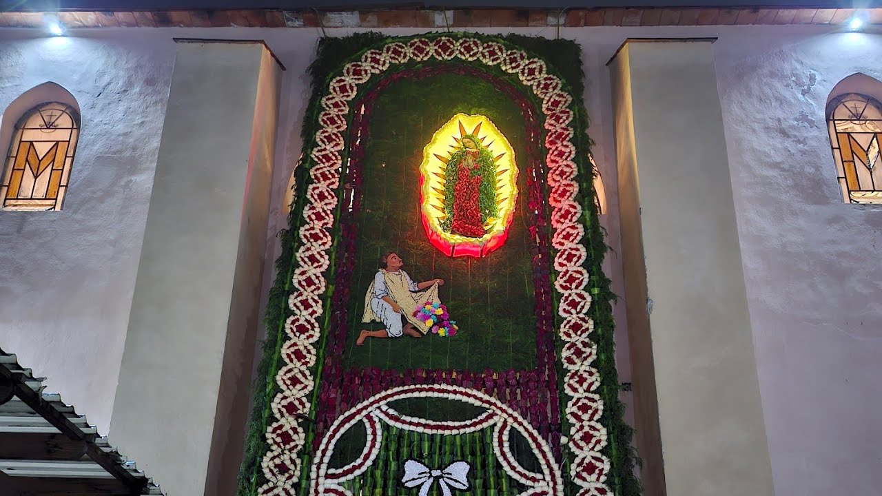 Colocación del Arco Floral en honor a Nuestra Señora de Guadalupe 2025