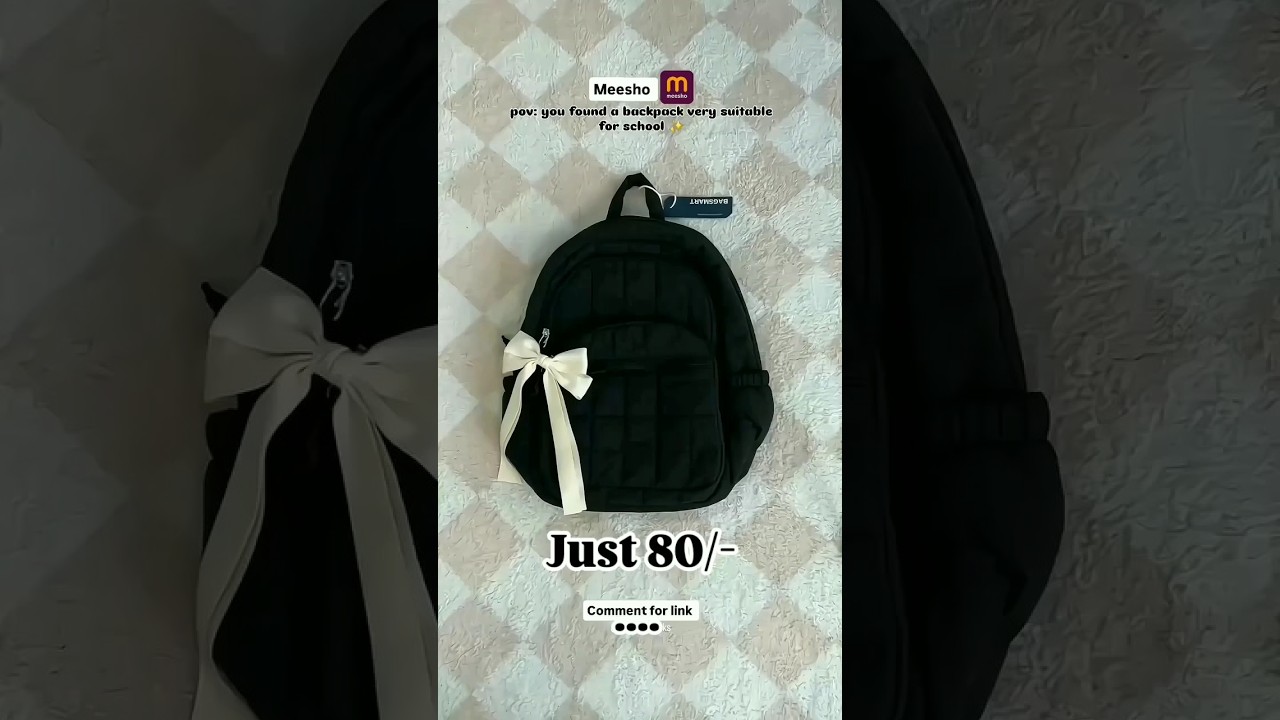 Bagpack from Meesho 😍| Meesho Finds 💕#shorts#bagpack#unboxing#meesho