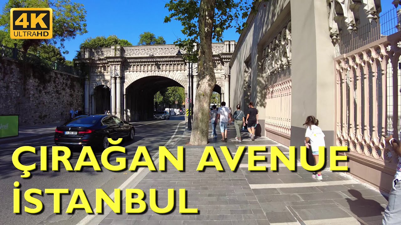Çırağan Street Walking Tour 4K UHD 50fps | Beşiktaş to Ortaköy