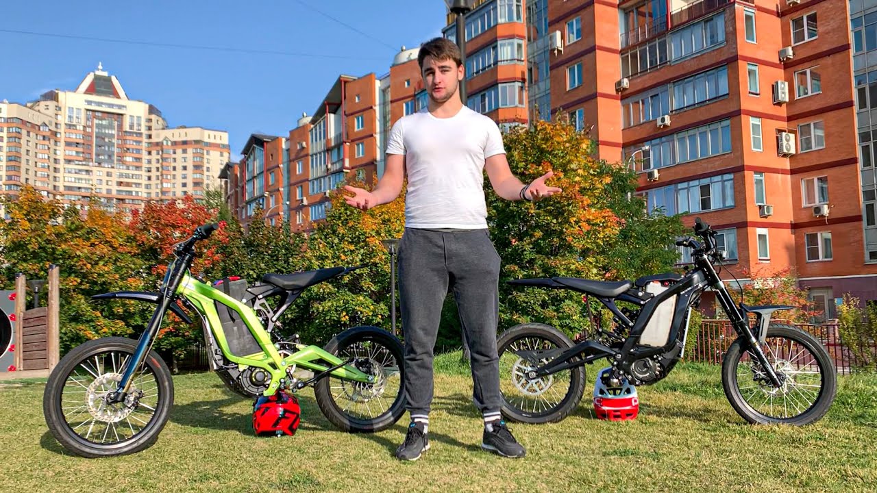 Modified ~18hp Sur-Ron ebikes by SurRonshop review [english subtitles] | обзор мощных электробайков