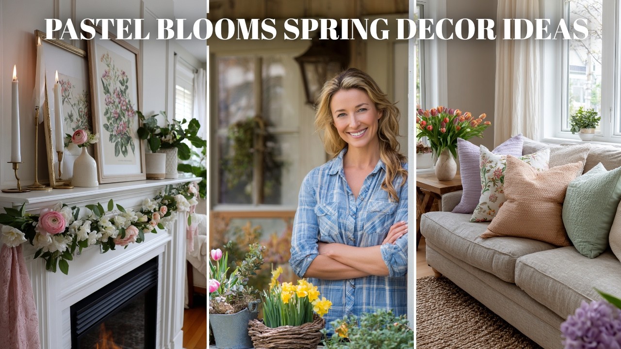 🌷 Soft Pastels & Fresh Blooms: Cozy Country Cottage Spring Decor Ideas