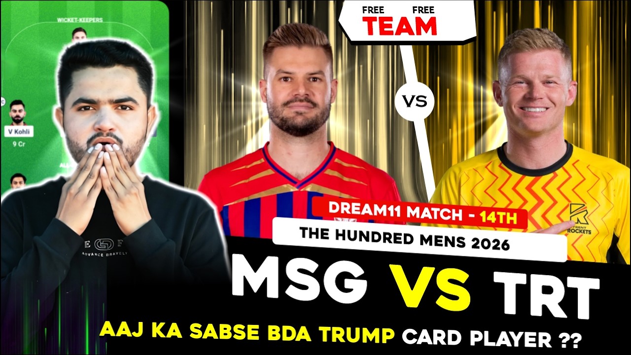 MO vs TRT Dream11 Prediction | Manchester Super Giants vs Trent Rockets Today Match Prediction