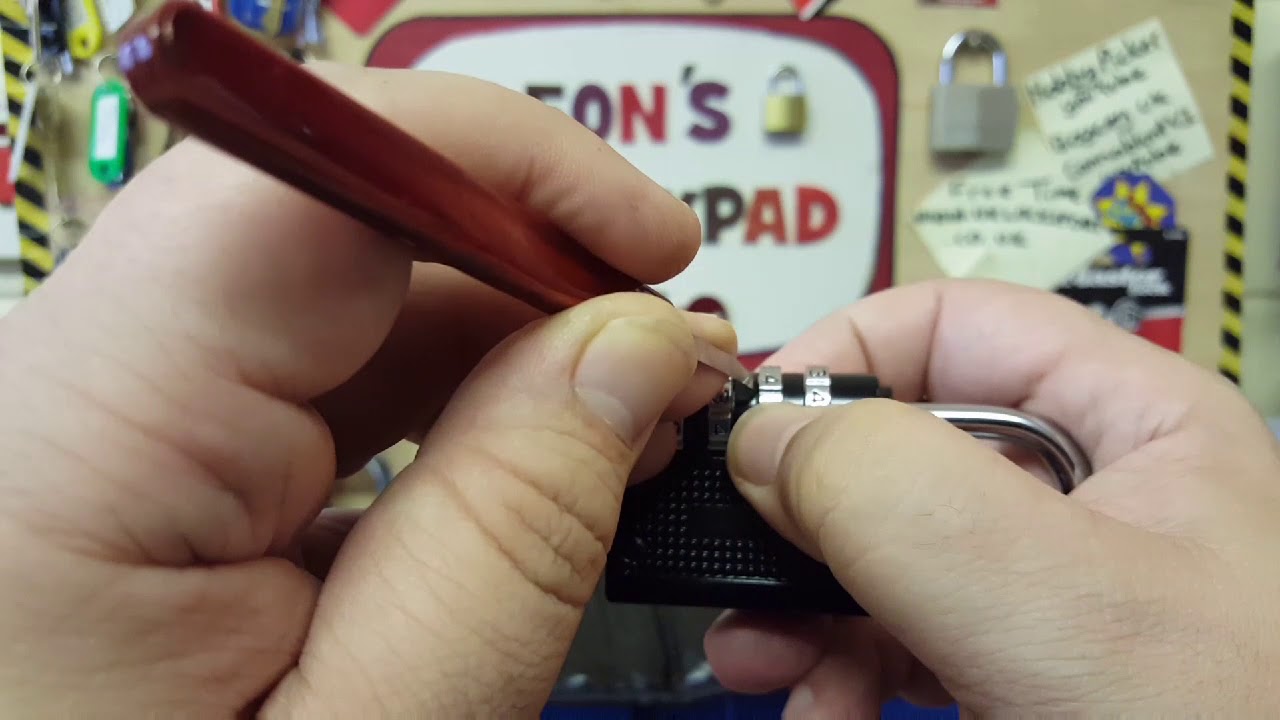 How to decode a combination lock