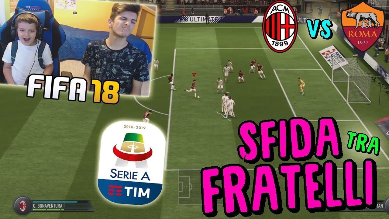 MILAN vs ROMA - DZEKO SCATENATO!! CONTRO MIO FRATELLO! - Fifa 18