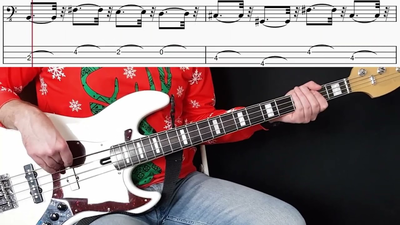 Driving Home For Christmas Bass Tutorial | Chris Rea | Learn & Play Along | Rhythm Only