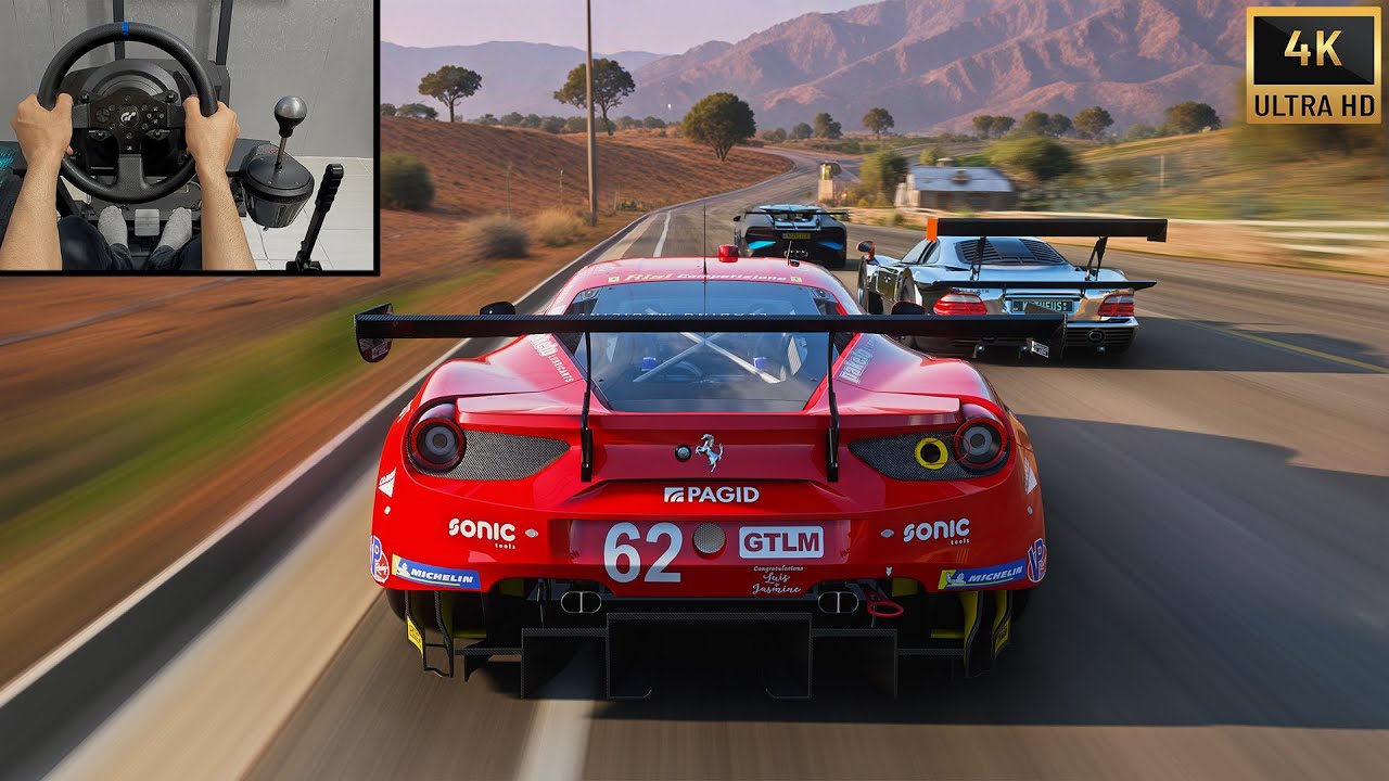 Ferrari 488 GTE Goliath Race Unbeatable | Forza Horizon 5 Steering Wheel Gameplay