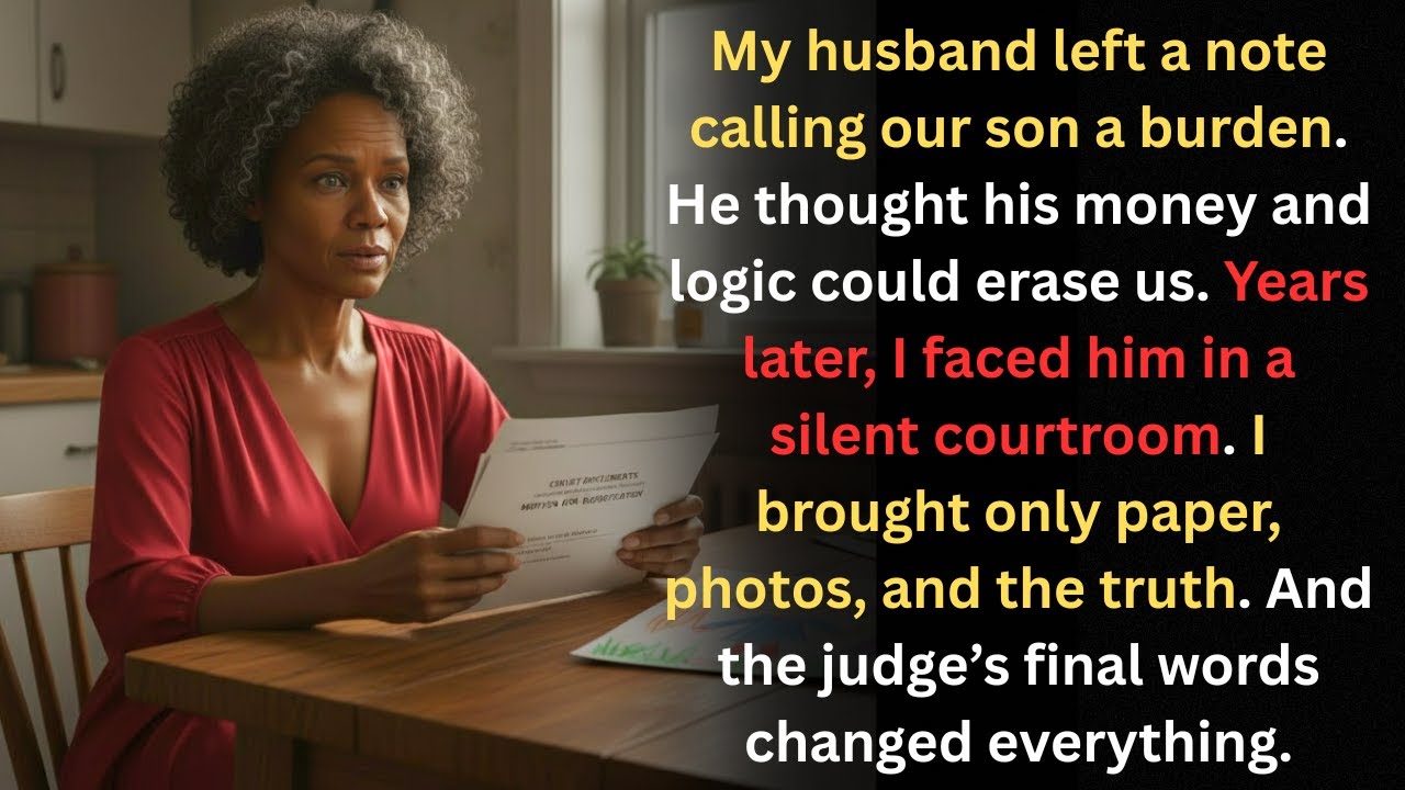 He Called Our Son a “Burden” and Left us. Years Later, I Faced Him in Court…