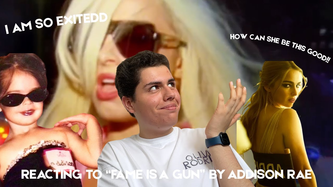💞 Reacting to “Fame is a Gun” by Addison Rae + music video 💞