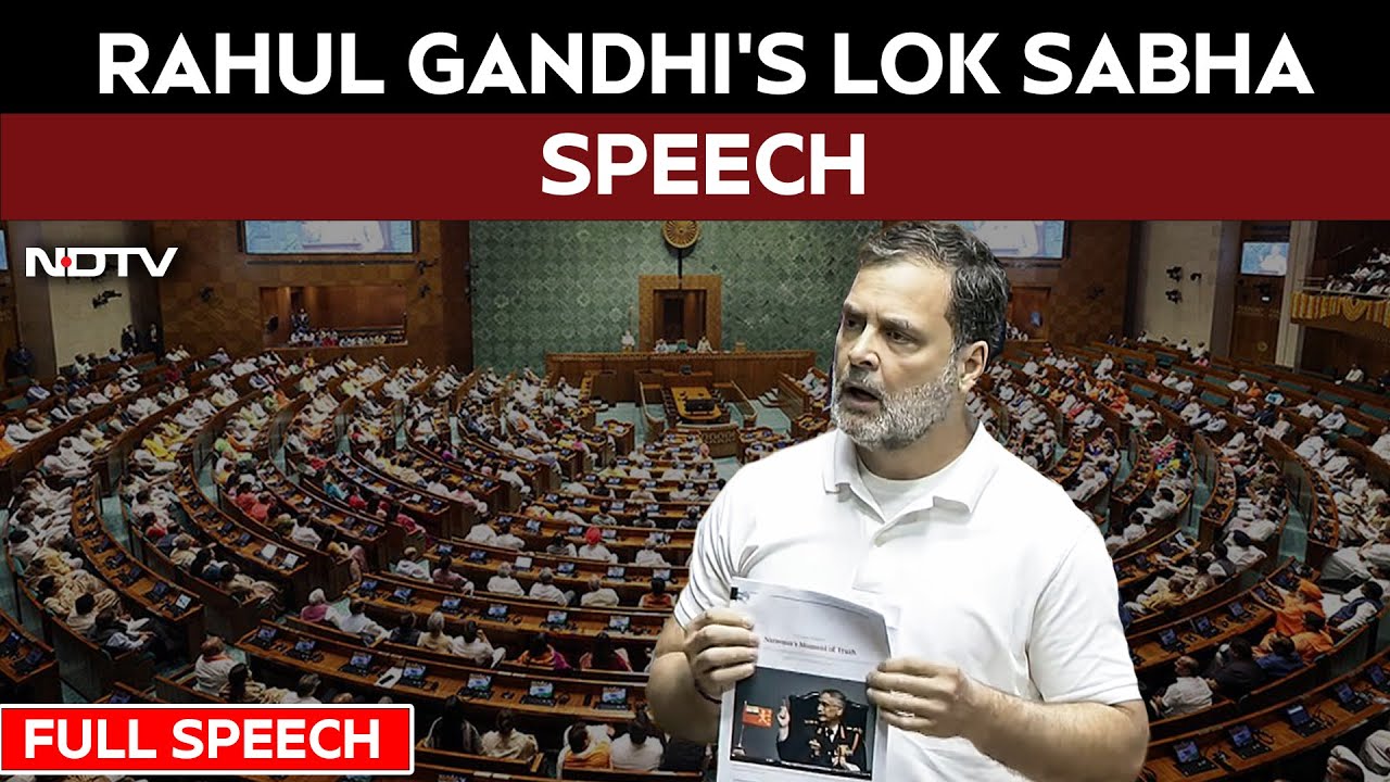 Rahul Gandhi Lok Sabha Speech | Rahul Gandhi Raises Ladakh Stand-Off, HM Shah & RM Singh Intervene