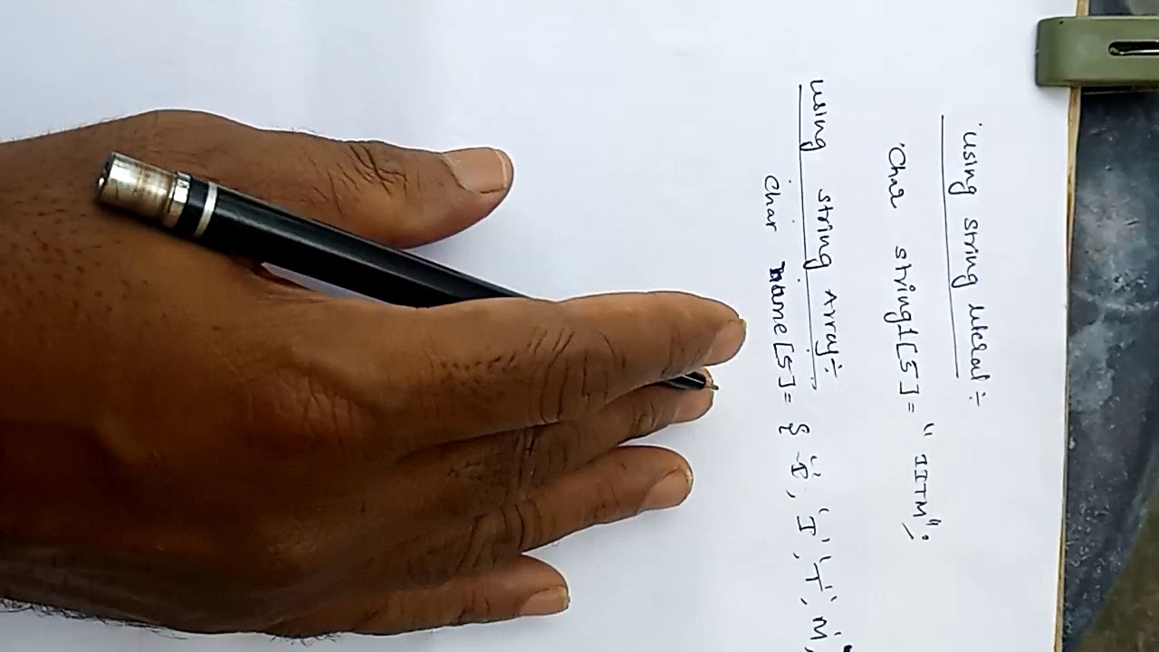 Reading a string part1(ou ug cbcs Bcom  I CA)