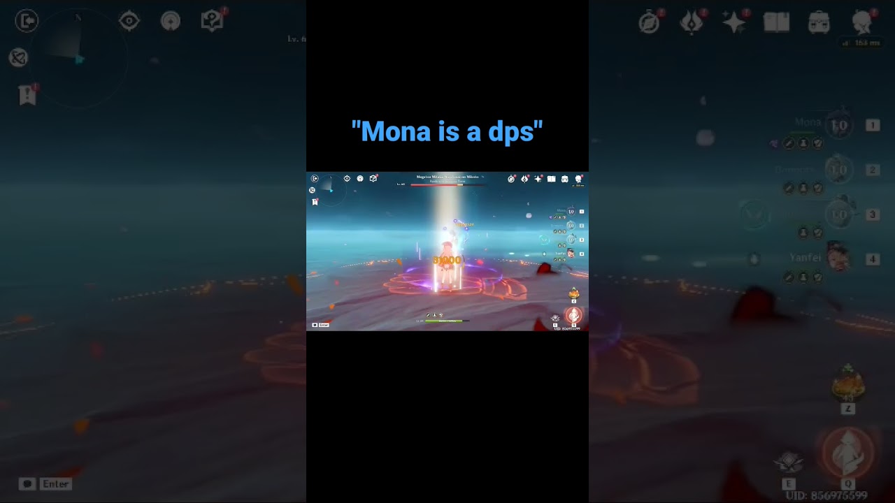 MONA IS A DPS #genshinimpact #genshin #bennett  #mona #showcase #damagetest #sucrose #yanfei