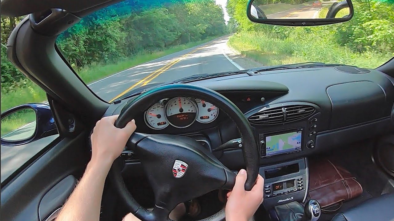 2001 Porsche Boxster S - POV Backroad Blast (Binaural Audio)