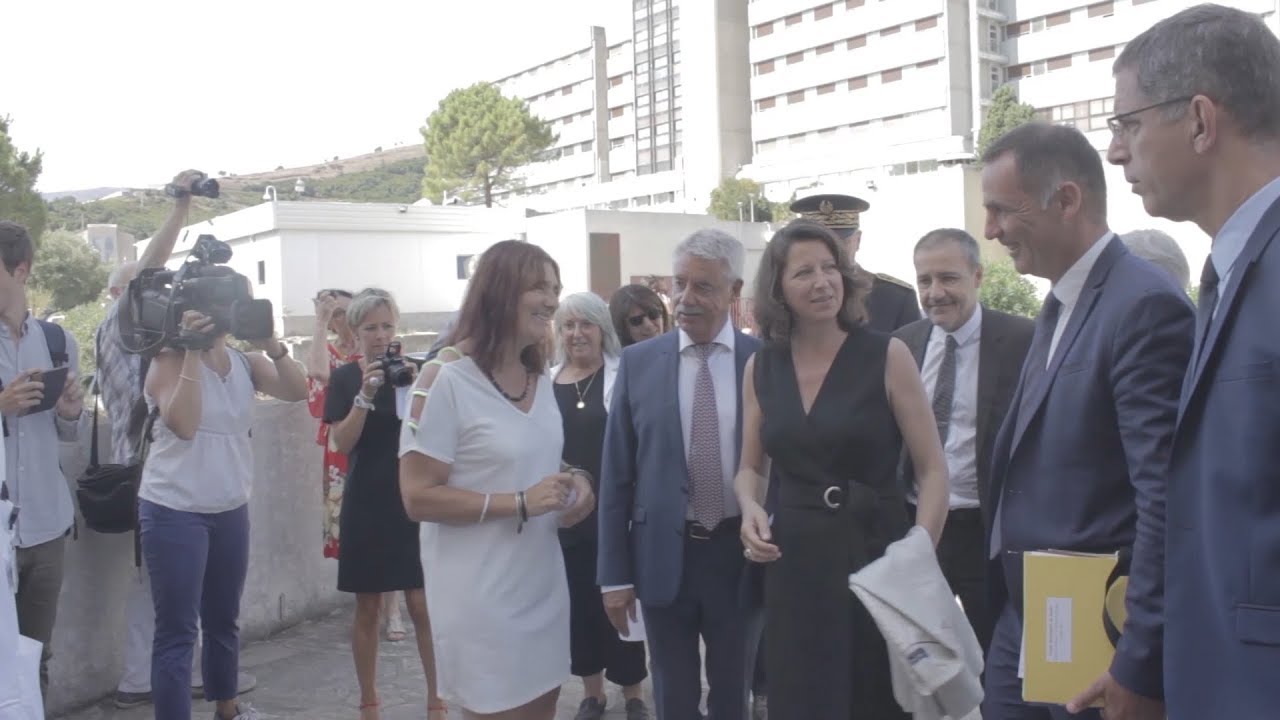 Visite de la Ministre des Solidarités et de la Santé au centre hospitalier de Bastia