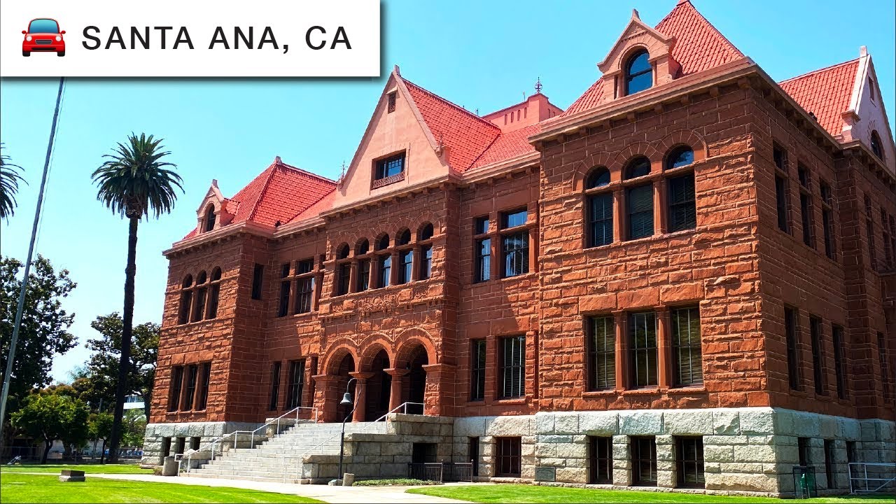 4K Driving Tour: Santa Ana, California (& Orange County Courthouse)