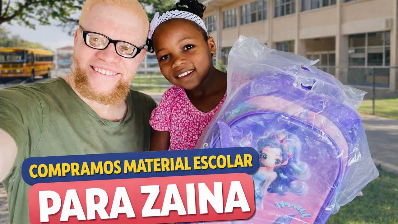 FOMOS COMPRAR MATERIAL ESCOLAR PARA ZAINA 