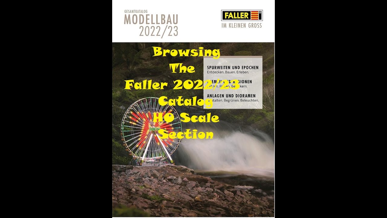 Browsing The Faller 2022/23 Catalog HO Scale Section