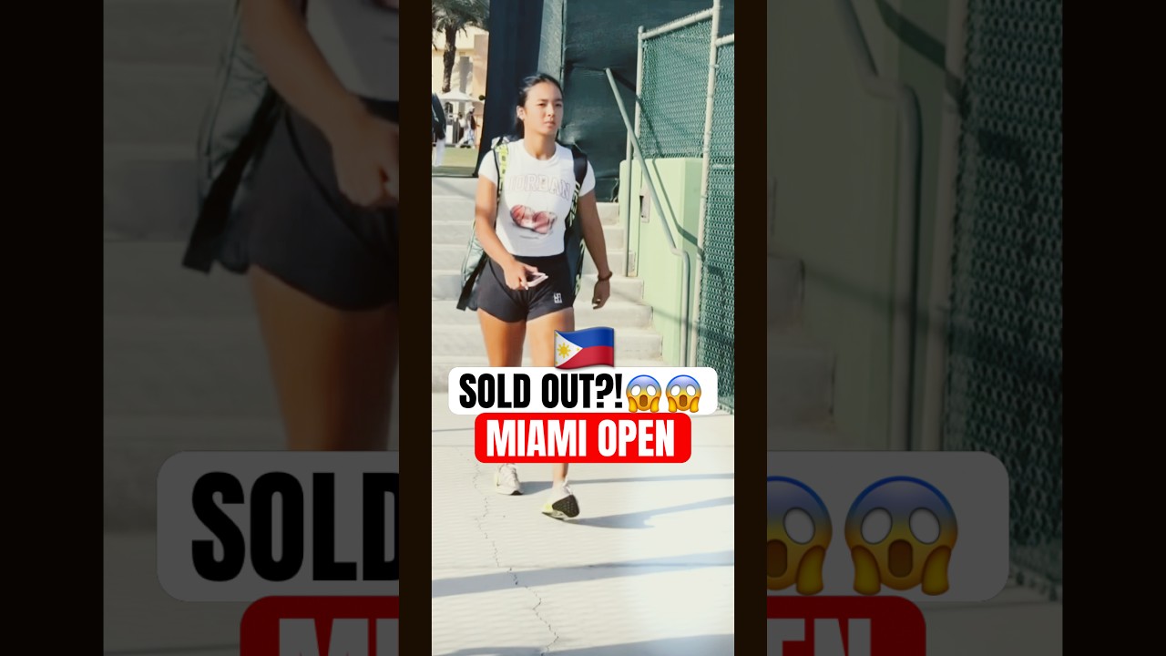 MIAMI OPEN SOLD OUT FOR ALEX EALA?! 🎾😱 #alexeala  #tennis