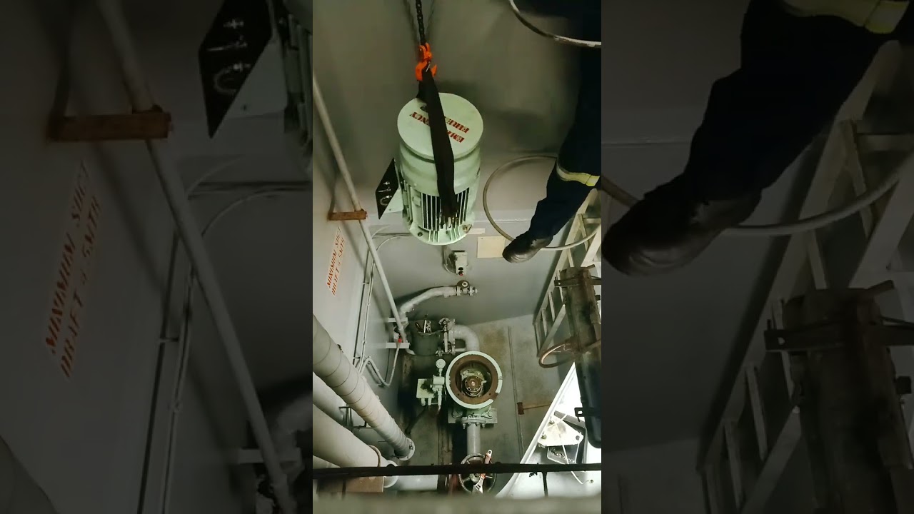 OVERHAULING EMERGENCY FIRE PUMP ONBOARD A RUNNING VESSEL