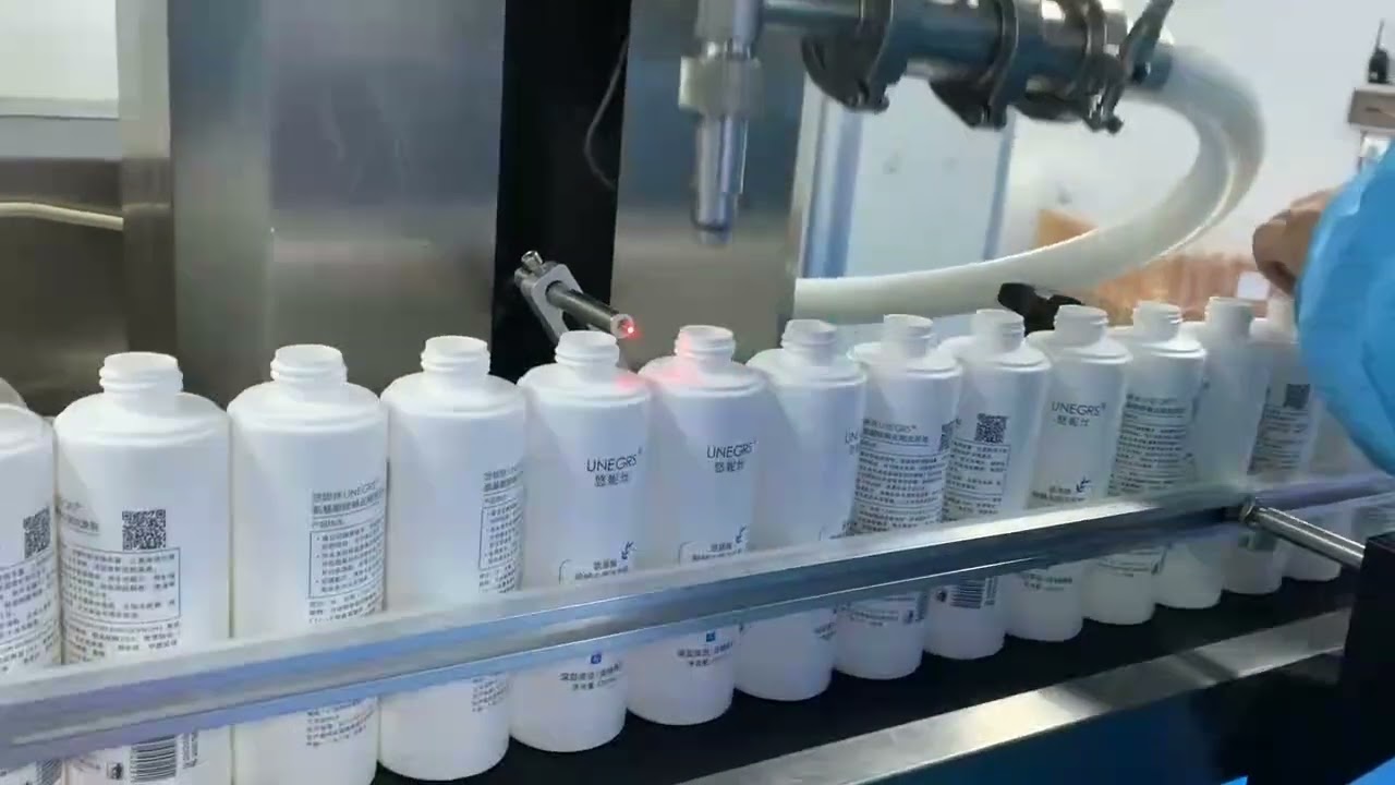 SHAMPOO FILLING MACHINE  CONDITIONER FILLING & CAPPING PRODUCTION LINE  SINGLE HEAD FILLER