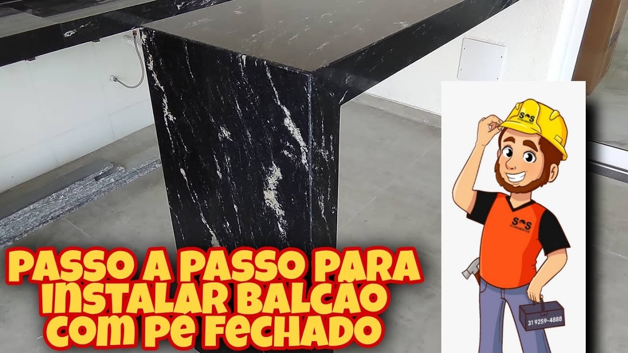 Como instalar um Balcão com pé fechado, sem a necessidade de Alvenaria ...