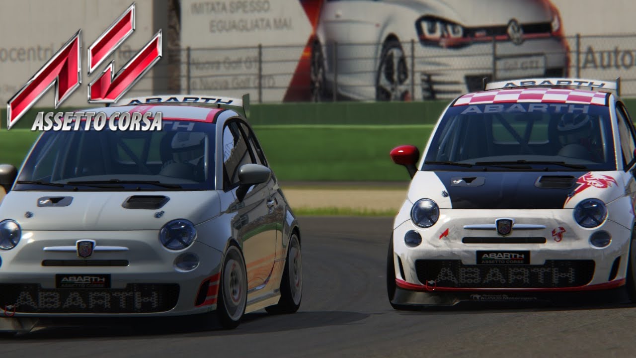 Assetto Corsa Abarth 500 at Vallelunga Classic SRS Online Race