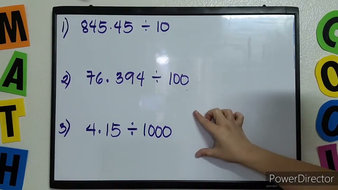 TAGALOG: SHORTCUT Multiplying and Dividing Decimals by 10, 100, 1000 or Any Power of 10 #TeacherA