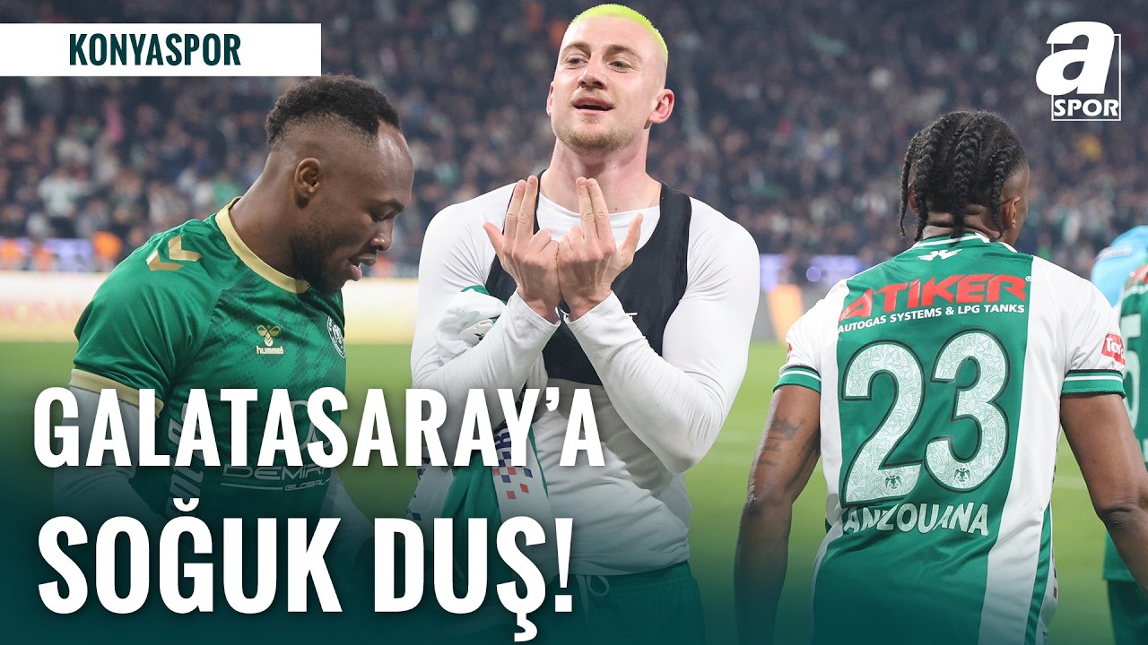 Galatasaray, Avrupa Dönüşü Ligde Konyaspor'a Kaybetti! (Konyaspor 2-0 Galatasaray)