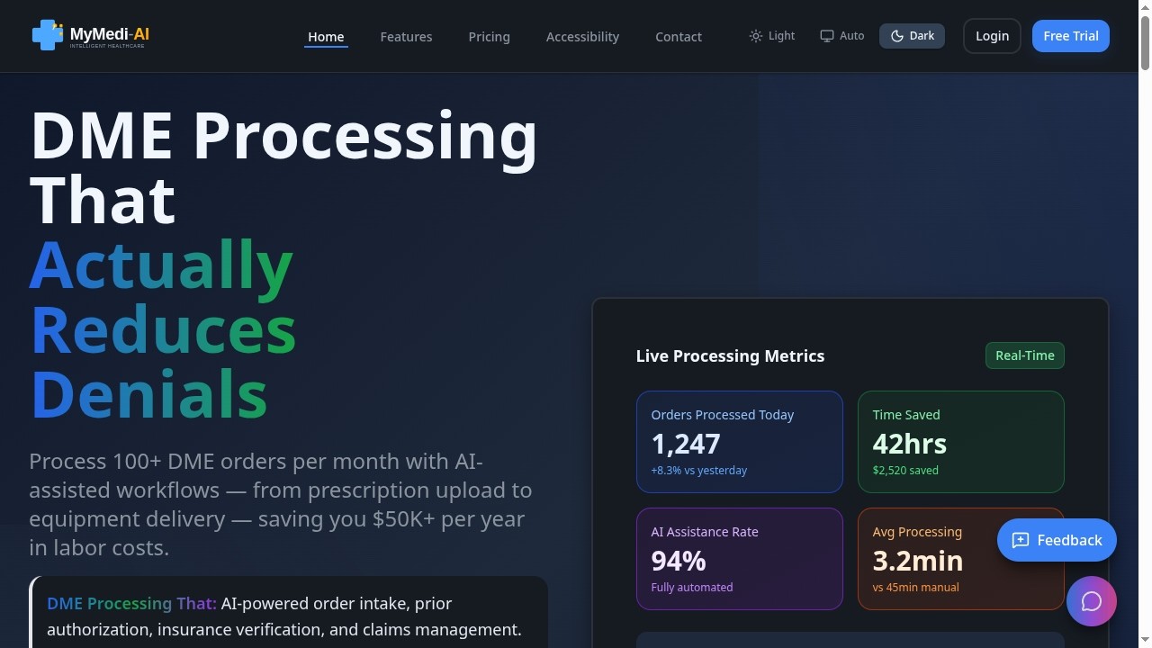 Представляем MyMedi-AI &mdash; программное обеспечение для выставления счетов и предварительного соглас...