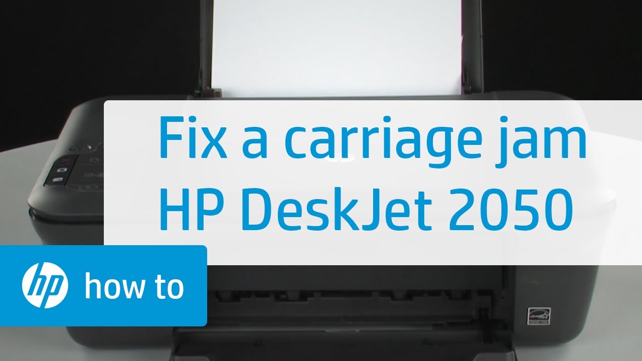Fixing a Carriage Jam | HP Deskjet 2050 All-in-One Printer | HP