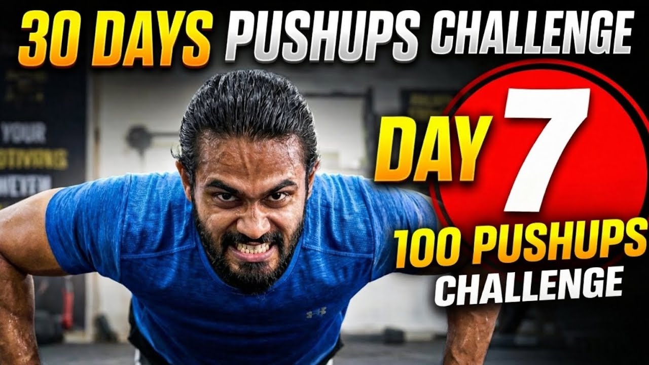 Day 7 of 30 Days Pushups Challenge: 100 Pushups completed 🔥