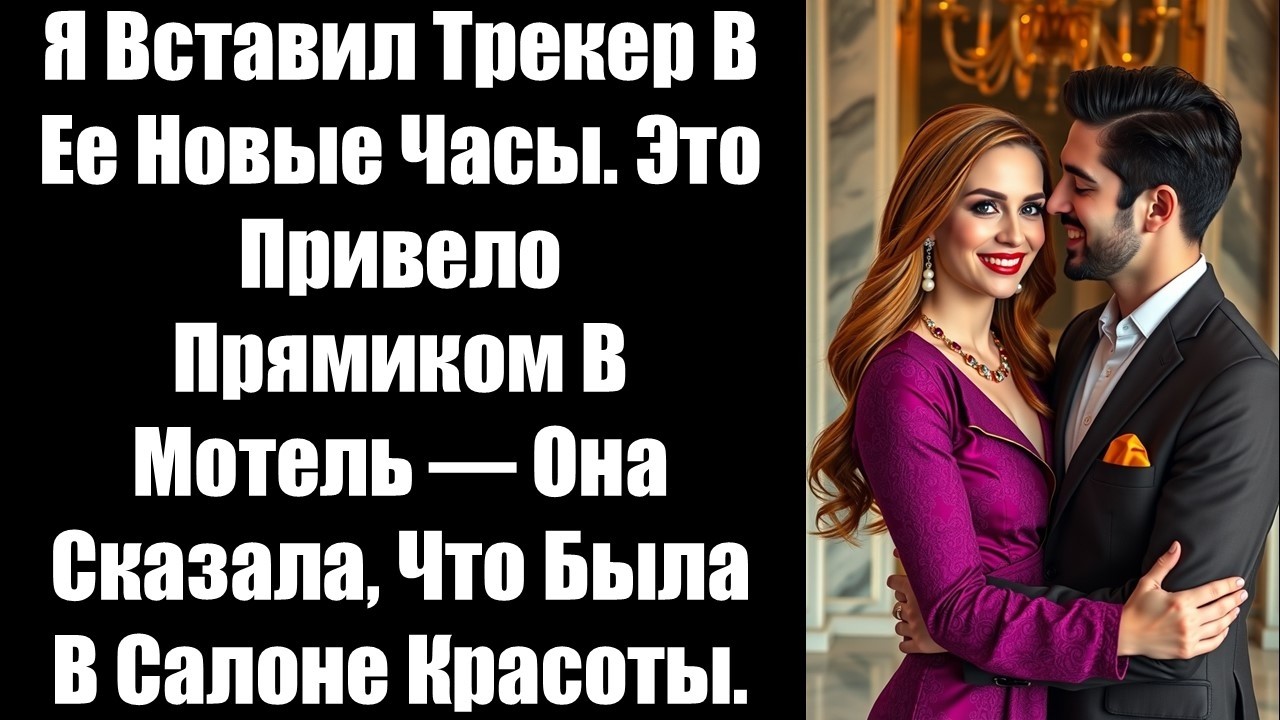Я вставил трекер в ее новые часы. Это привело прямиком в мотель — она сказала, что была в салонe....
