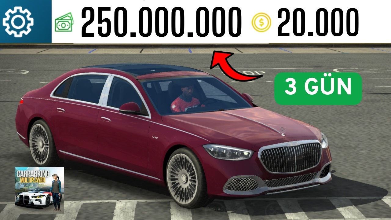 3 GÜNDE 250.000.000$ KAZANDIM!! - 0 DAN 500M #3 - CAR PARKİNG MULTİPLAYER