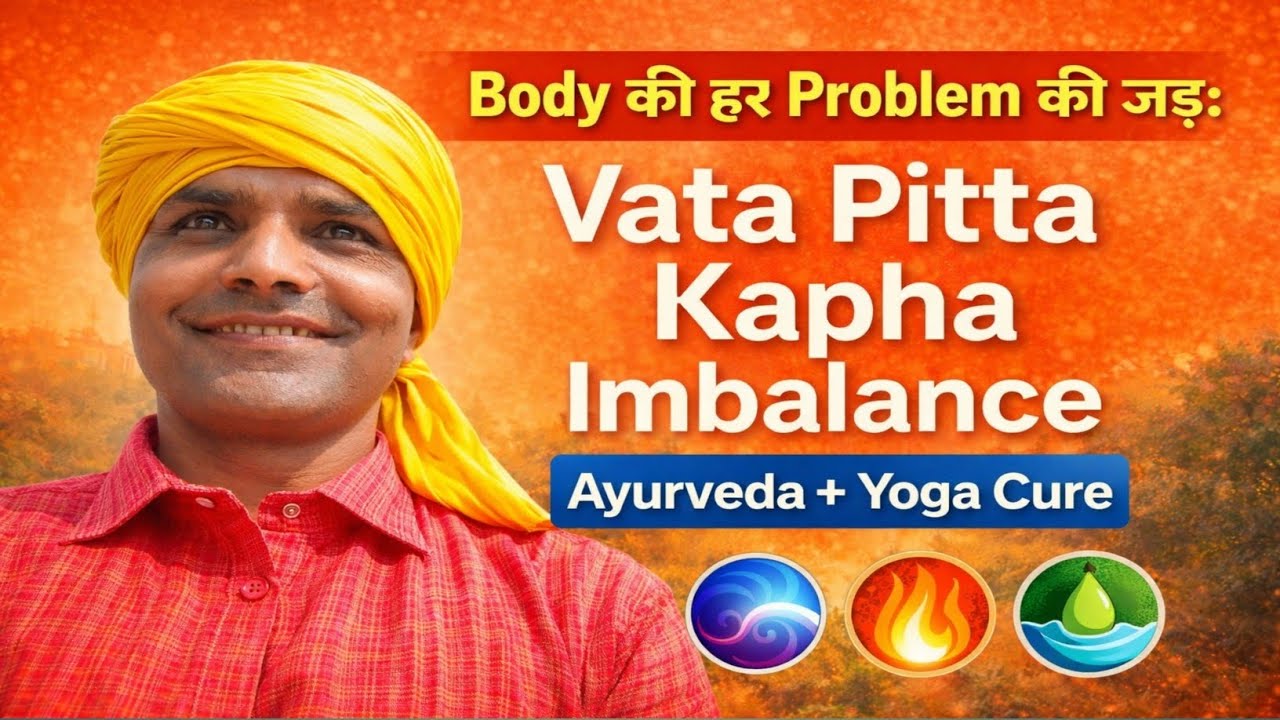 👉 Body की हर Problem की जड़: Vata Pitta Kapha Imbalance | Ayurveda + Yoga Cure 