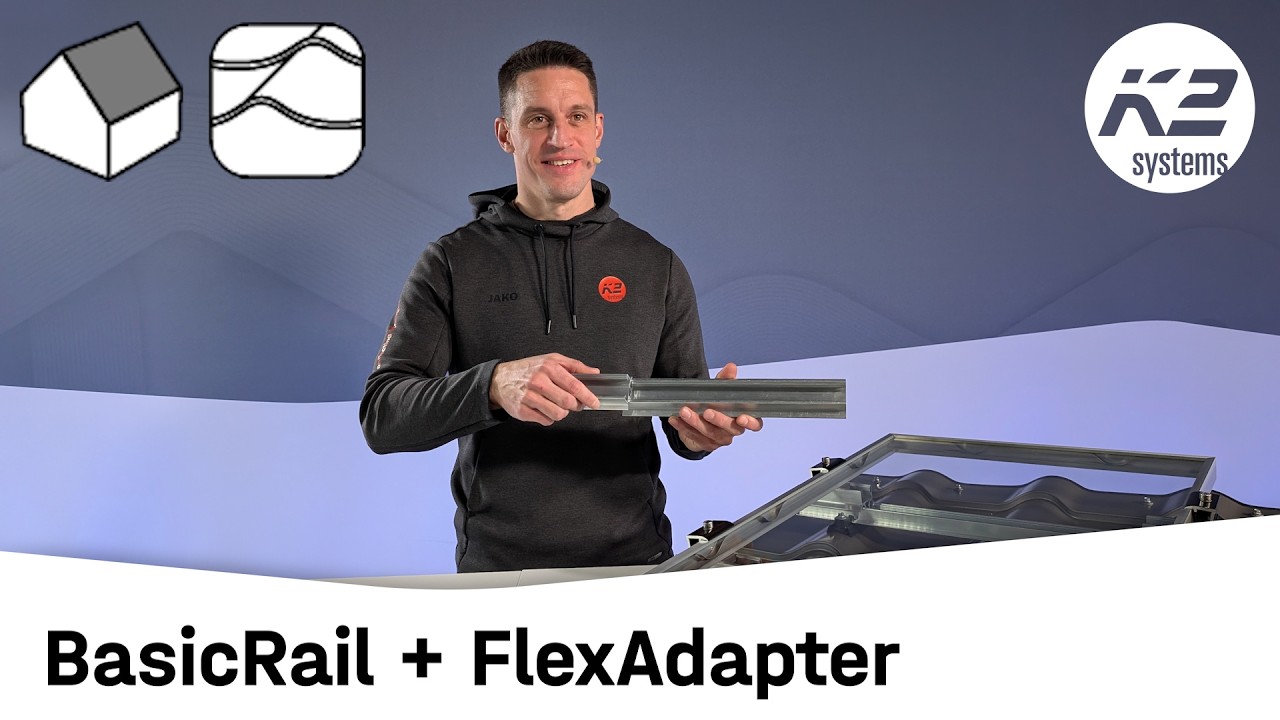 PV-Anlagen auf Ziegelblechimitat mit FlexAdapter und BasicRail (SL)