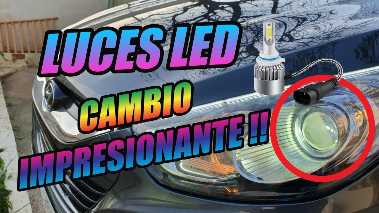 LE PONGO BOMBILLAS LED... Vale la PENA? | CAMBIO DE HALOGENAS A LED