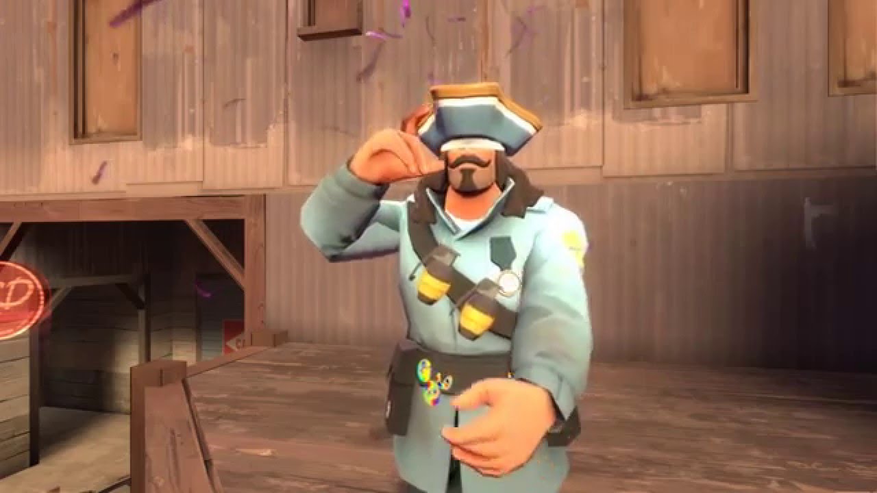 TF2 Unusual - Purple Confetti Caribbean Conqueror