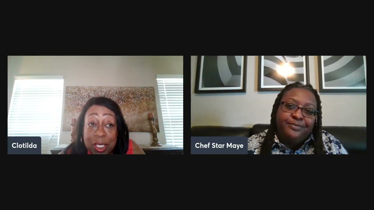 Ms. Clotilda Jackson interviews Chef Star Maye owner of a successful catering company and much more.