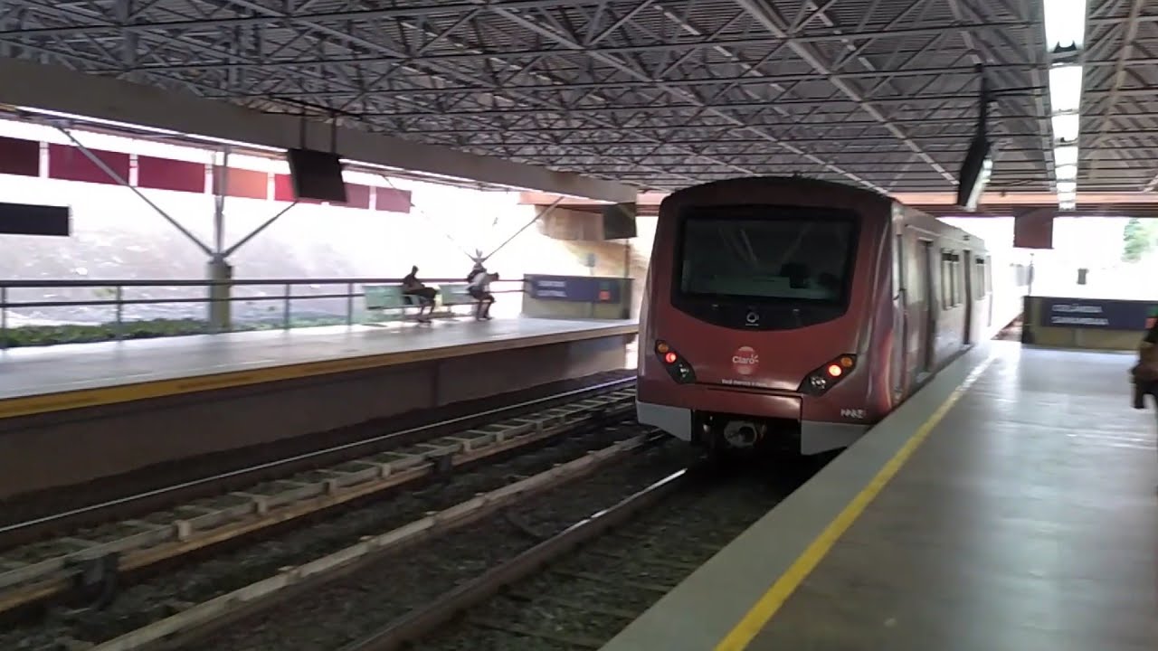 Trecho entre estação Central e Arniqueiras no Metrô DF Alstom série 2000 (223)