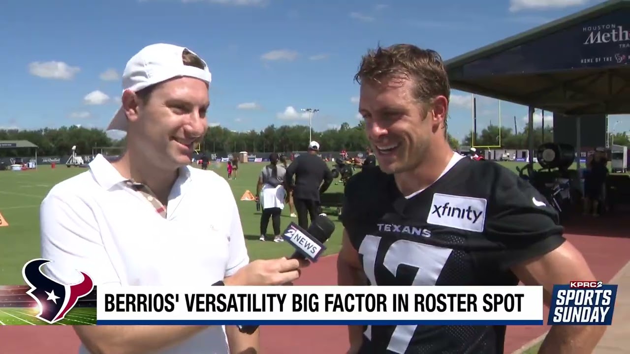 Houston Texans wide receiver Braxton Berrios shows off versatility in training camp