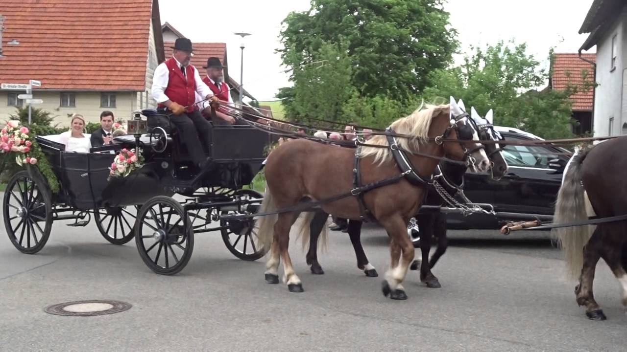 Hochzeitszug Sabrina & Manuel, Immenried 28.05.16
