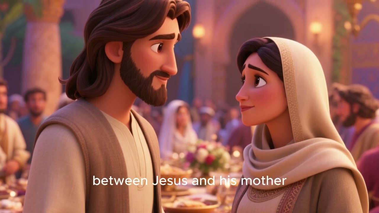 JESUS TURNS WATER INTO WINE IN CANA